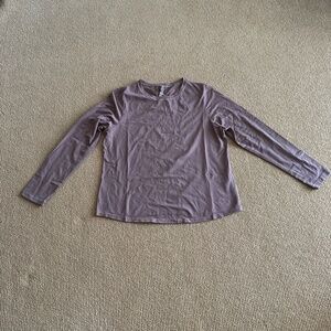 Skims Umber Long Sleeve Stretch Cotton T-Shirt, Size 4X NWT